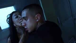 Petite asian teen forced to cocksucking in public